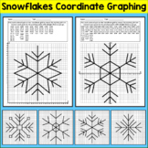 Snowflake Coordinate Graphing Pictures - Winter Math Activities