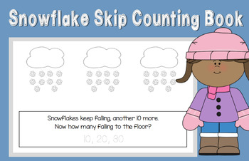 Snowflake Counting 1-10 Interactive Hole Punch Counting Books