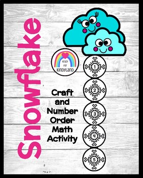 Preview of Snowflake Craft Activity: Counting Math Center for Winter