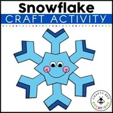 Snowflake Craft Template Winter January Activities Snow Da