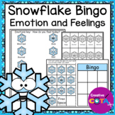 Winter Snowflake Activity Emotion and Feelings Bingo