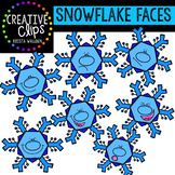 Snowflake Faces {Creative Clips Digital Clipart}