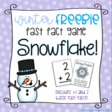 Snowflake! Fast Fact Game FREEBIE!