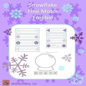Preview of Snowflake Fine Motor Freebie