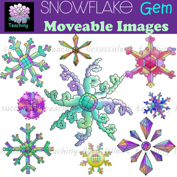Preview of Snowflake Gem Moveable Images