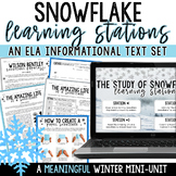 Snowflake Bentley Winter Reading Passages & Winter Activit