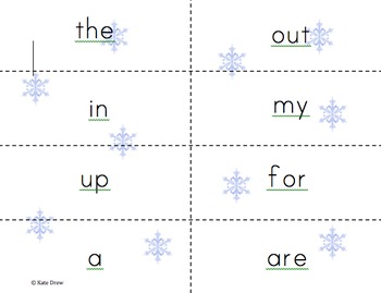 Preview of Snowflake Literacy Activities