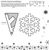 How to make a snowman paper snowflake — Paper Snowflake Art