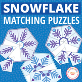 Make a Snowflake Winter Puzzles Center - Fun Snowflake Mat