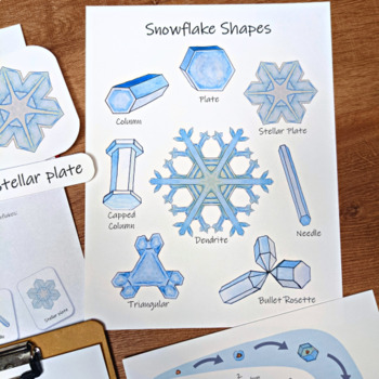 The formation and classification snowflakes