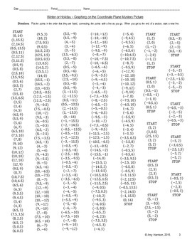 Graphing on the Coordinate Plane - Christmas Math Activity - Winter Holiday