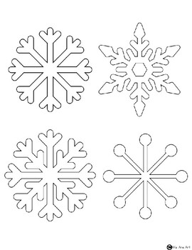 Snowflake Outline Template for Model Magic/Playdough (Winter Project ...