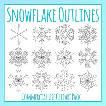 first pictures of snowflakes clipart