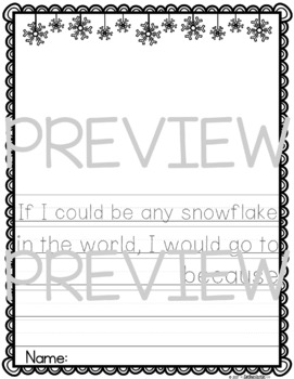 Snowflake Writing Prompts: Creative Writing Activities for Winter
