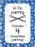 Snowflake QTip Paintings