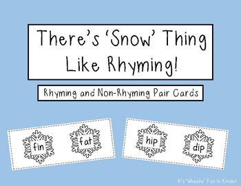 Preview of Snowflake Rhyming Pairs