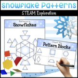Snowflake Science Activity - Winter Pattern Block Mats for