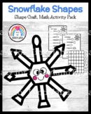 Snowflake Shape Craft, Counting, Graphing: Winter Activity