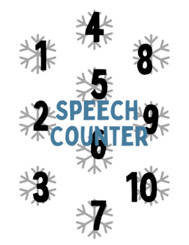 Preview of Snowflake Speech Counter