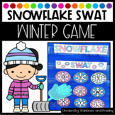 Snowflake Swat Winter Game for preschool, pre-k, and kindergarten