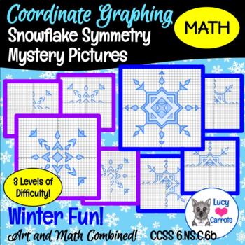 Preview of Snowflake Symmetry Coordinate Graphing Mystery Pictures