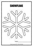 Winter Snowflake Template - Color it, Paste on it, Glue it