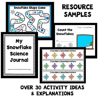 Download Snowflake Theme Preschool Lesson Plans by ECEducation101 | TpT
