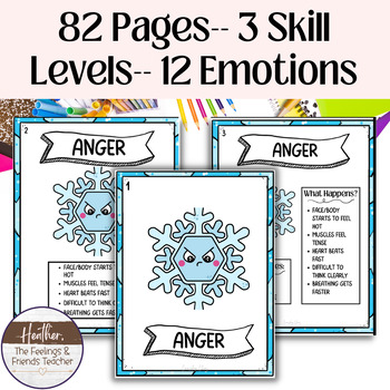 Snowflake Themed Emotions Mini Posters For Teaching Emotions | TPT