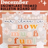 Snowflake Themed Winter Christmas Holiday Bulletin Board o