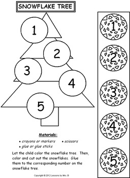 Snowflake Tree Activity by Lessons By Mrs B | Teachers Pay Teachers