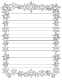 Snowflake Writing Paper (Stationary)