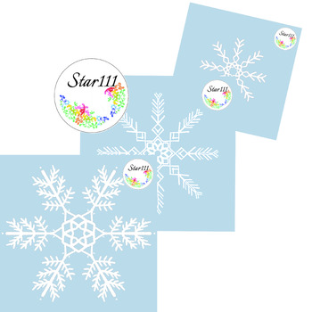 Preview of Snowflakes 12 cliparts