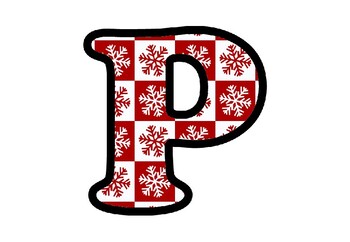 Preview of Snowflakes, Christmas Bulletin Board Letters, Numbers, Symbols, Classroom Decor