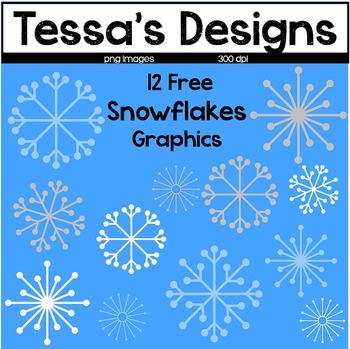 Preview of Snowflakes Clip Art