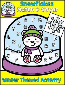 Mini Eraser Math Snowflakes Winter Centers by Positively Learning