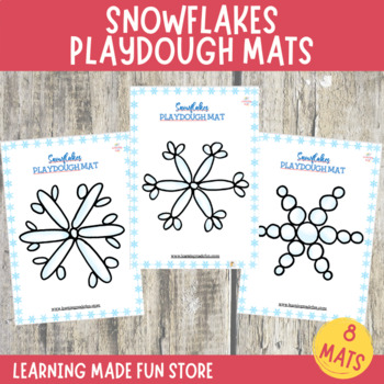 Snow Play Dough Mats - Moms Have Questions Too