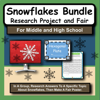 Preview of Snowflakes Research Project and Science Fair-27 Topics!