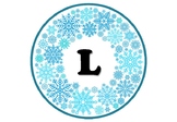 Snowflakes, Winter, Christmas, Circle Banner Bulletin Boar