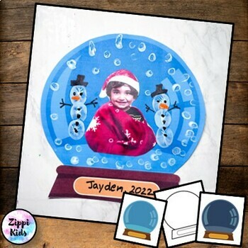 Snow globe Craft Template for Preschool, Kindergarten | TPT