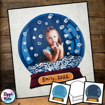 Snow globe Craft Template for Preschool, Kindergarten | TPT