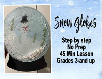 Plastic Plate Snow Globe Craft