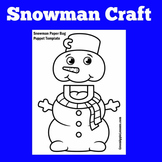 Winter Snowman Craft |  Preschool Kindergarten 1st 2nd Gra