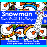 Winter Math Activity: Build a Snowman Addition Challenge