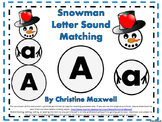 Snowman ABC Letter and Sound Match