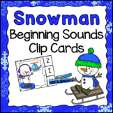 Snowman Activities for Beginning Sounds 