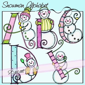 Preview of Snowman Alphabet
