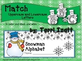 Snowman Alphabet Match