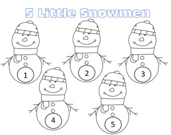 Preview of Snowman Bingo Dauber Activity (#5)