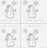 Snowman Braille Holiday Card (Embosser)