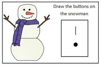 Preview of Snowman Button Counting Book 1-10